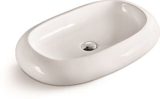 Раковина накладная SantiLine SL-1035 63см белый